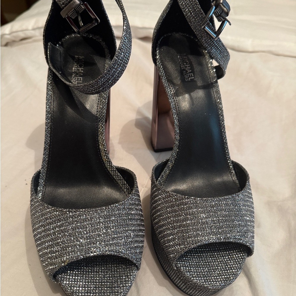 Michael Kors Glitter chain heels